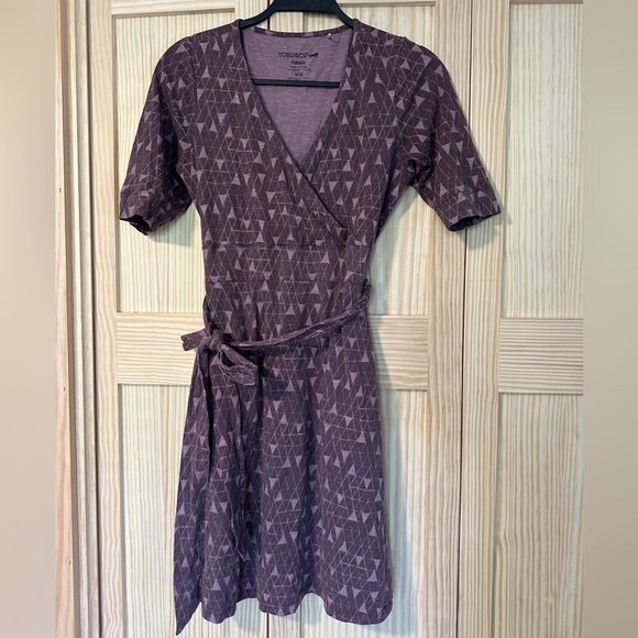 Toad&Co Purple Wrap Dress - Picture 1 of 1